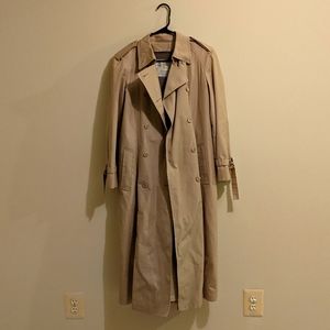 Beige London Fog Trench Coat